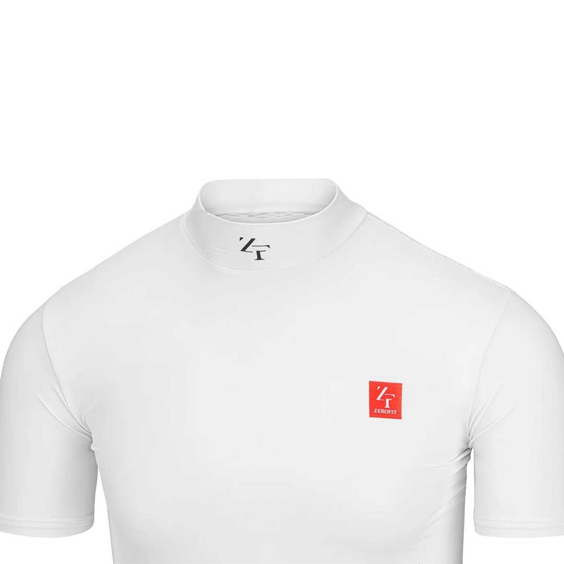 Zerofit Iceskin Short Sleeve Motorcycle Base Layer Top Summer Black White