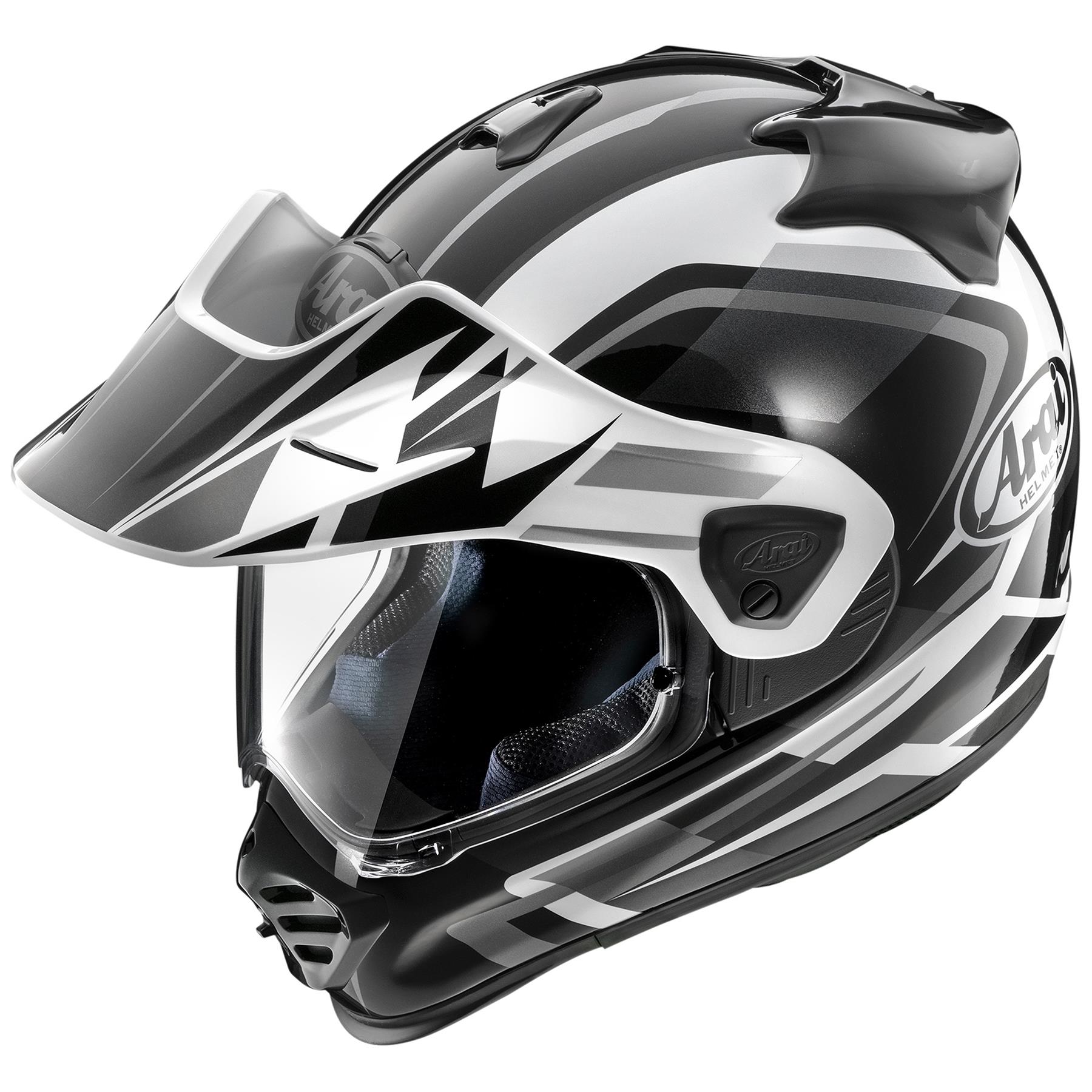 Arai Tour X5 Discovery Adventure Motorcycle Helmet Dual Sport Red Blue White - Picture 7 of 8