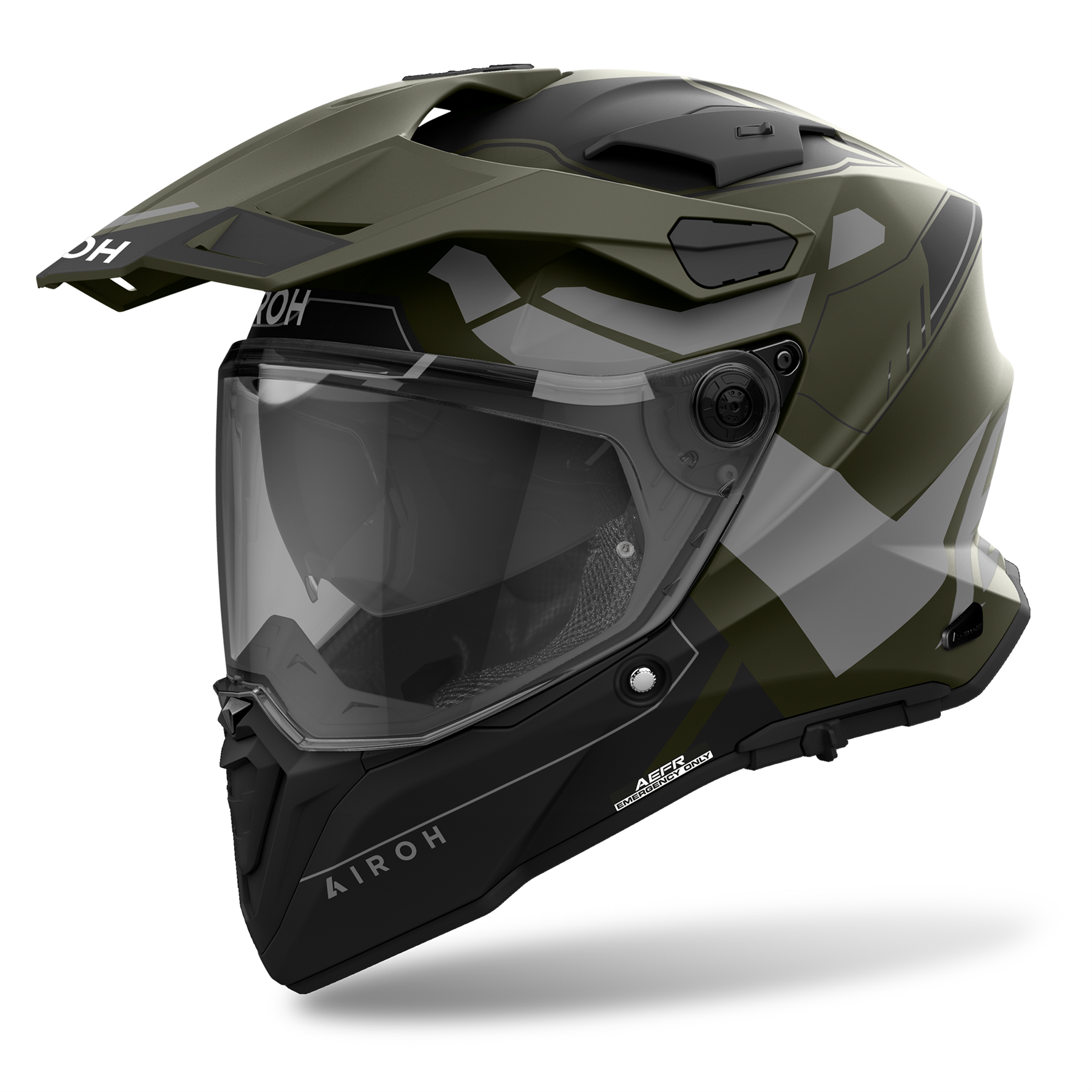 Airoh Commander 2 Carbon Reveal Adventure Enduro Off Road Dual Sport Helmet - Picture 9 of 20