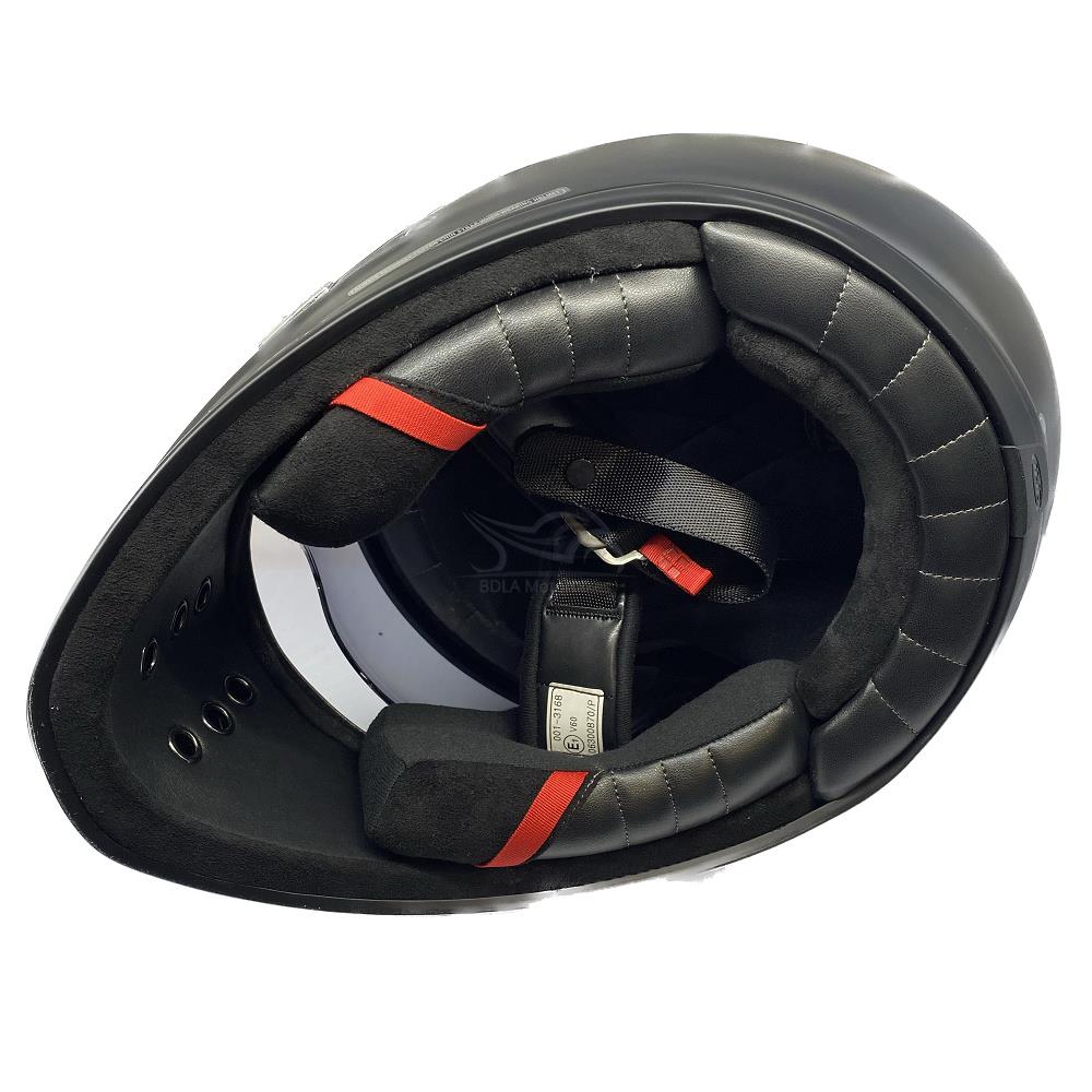 HJC V60 Vintage Motorcycle Helmet Classic Full Face Motorbike Lid Black White - Picture 13 of 18