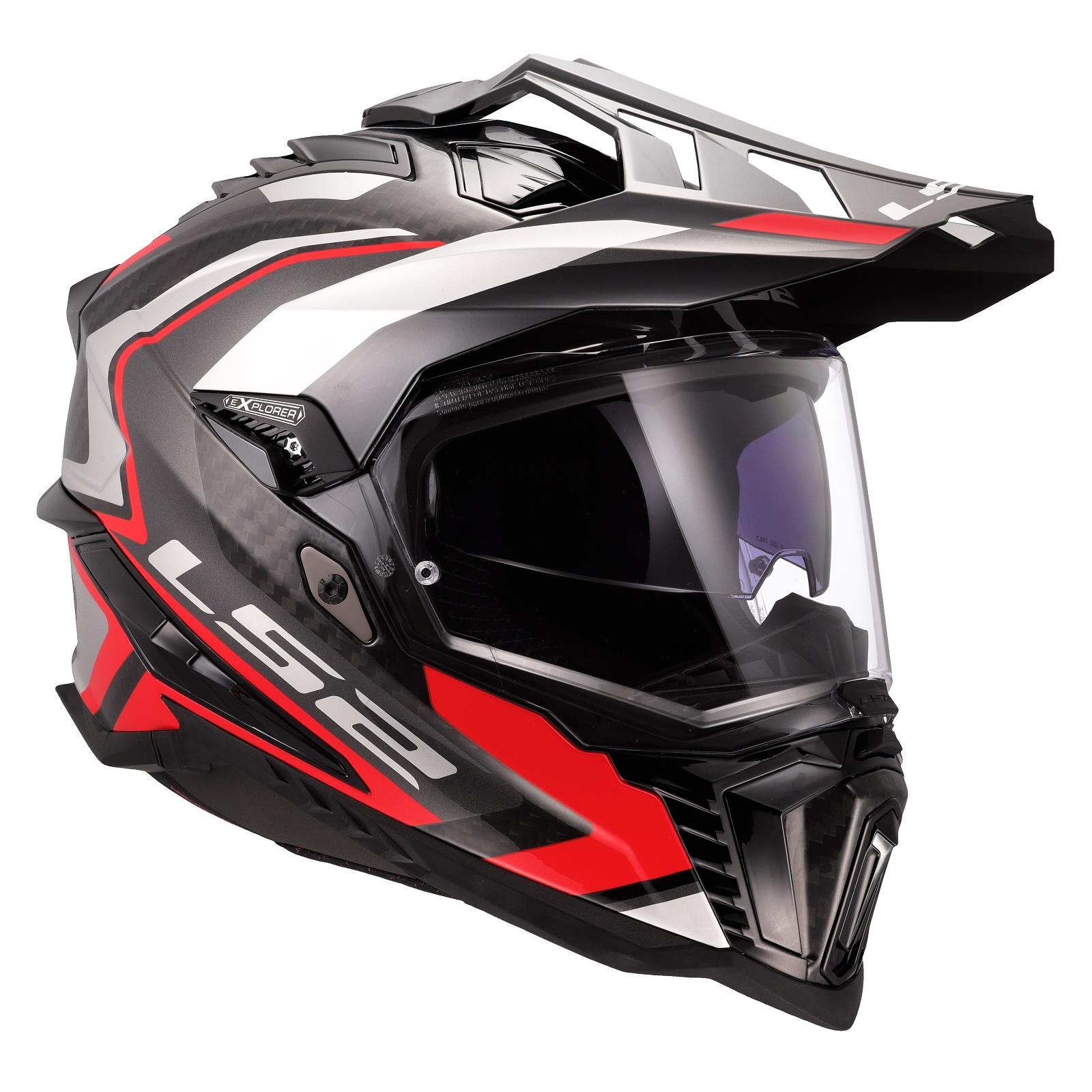 LS2 MX701 Carbon Explorer Frontier II Adventure Helmet Motocross MX Motorcross - Picture 17 of 26