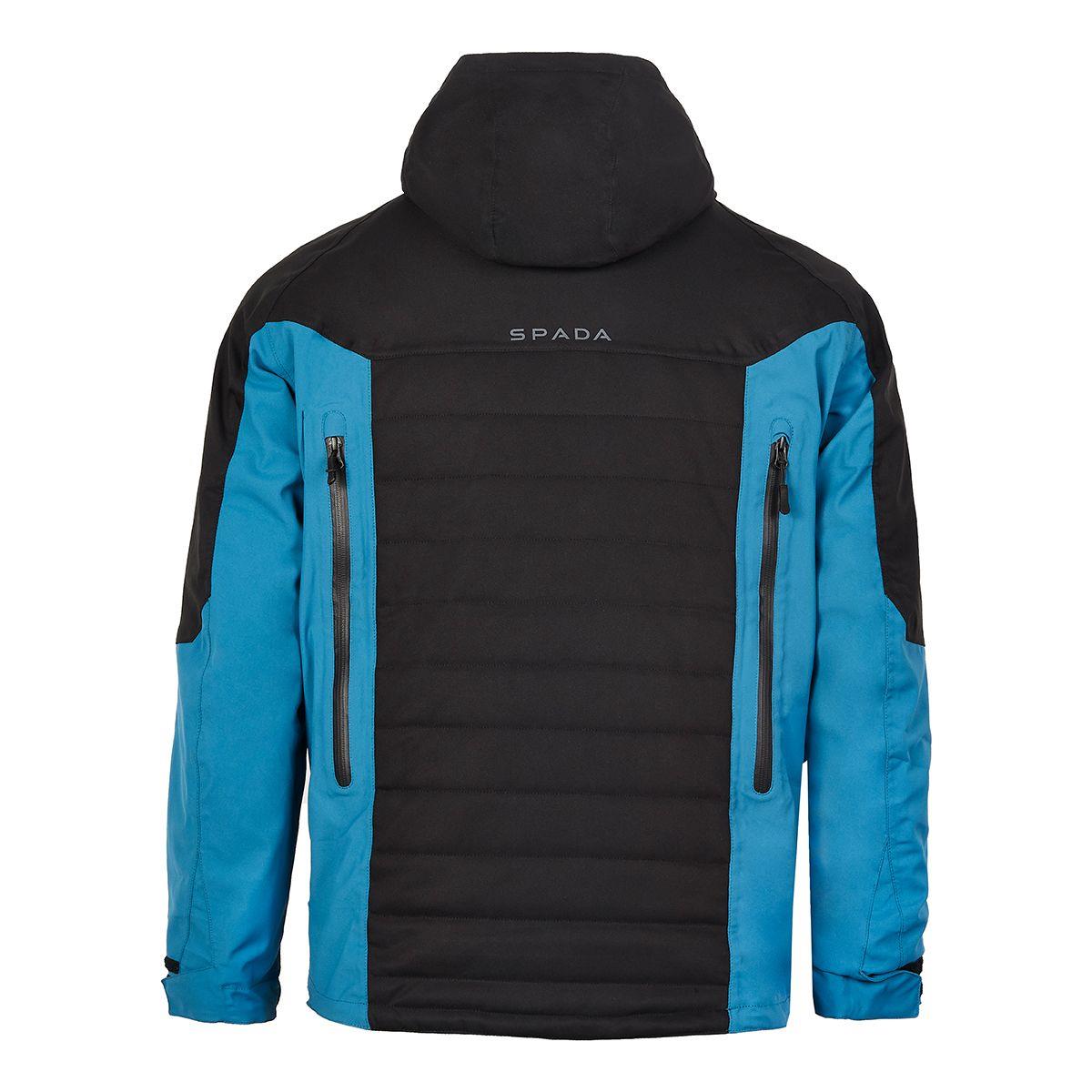 Spada Tino CE Waterproof Motorcycle Jacket Quilted Laminated Moped Hoodie Black - Picture 13 of 13