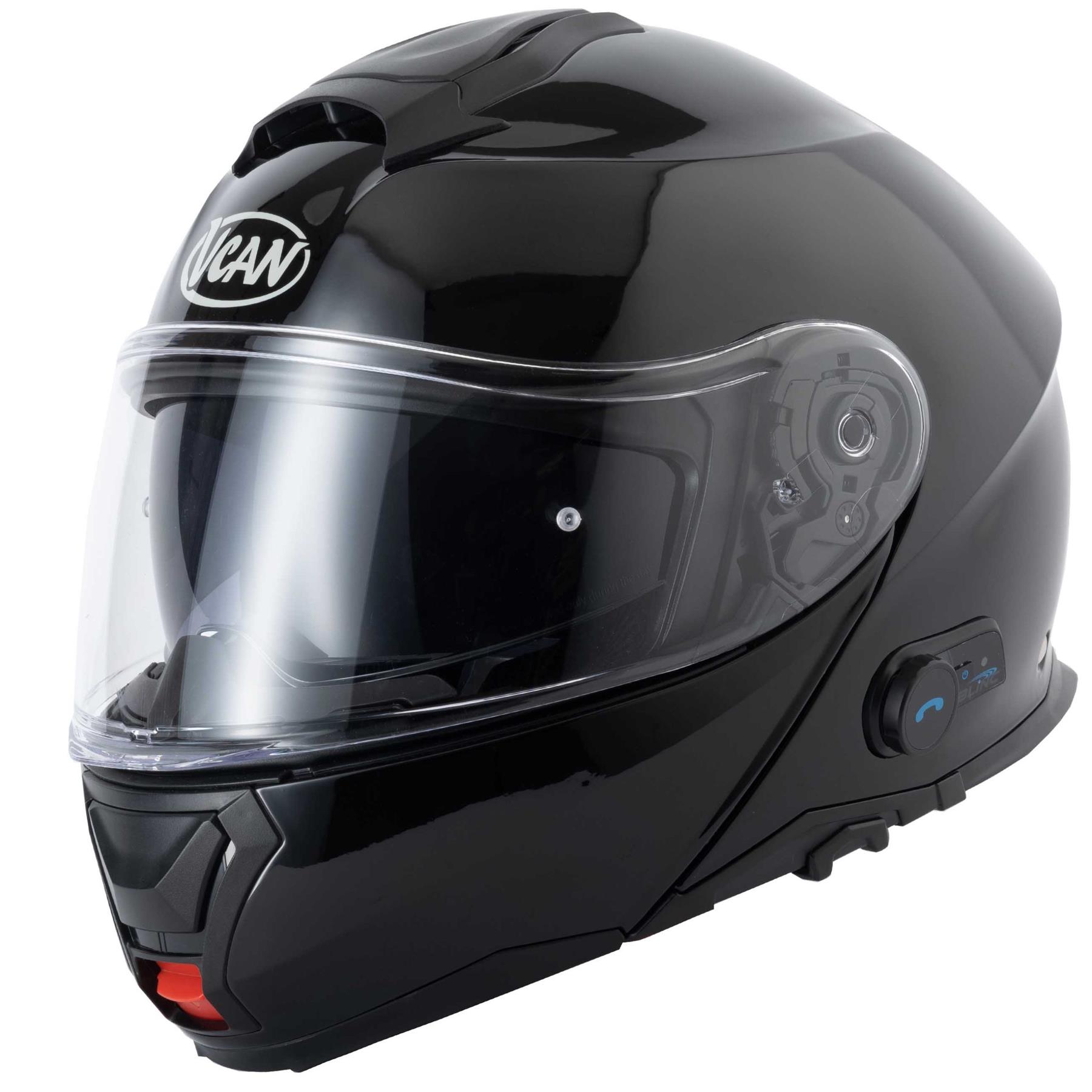 Vcan H272 Blinc Bluetooth Flip Front Flip Up Modular Motorcycle Scooter Helmet - Picture 5 of 18