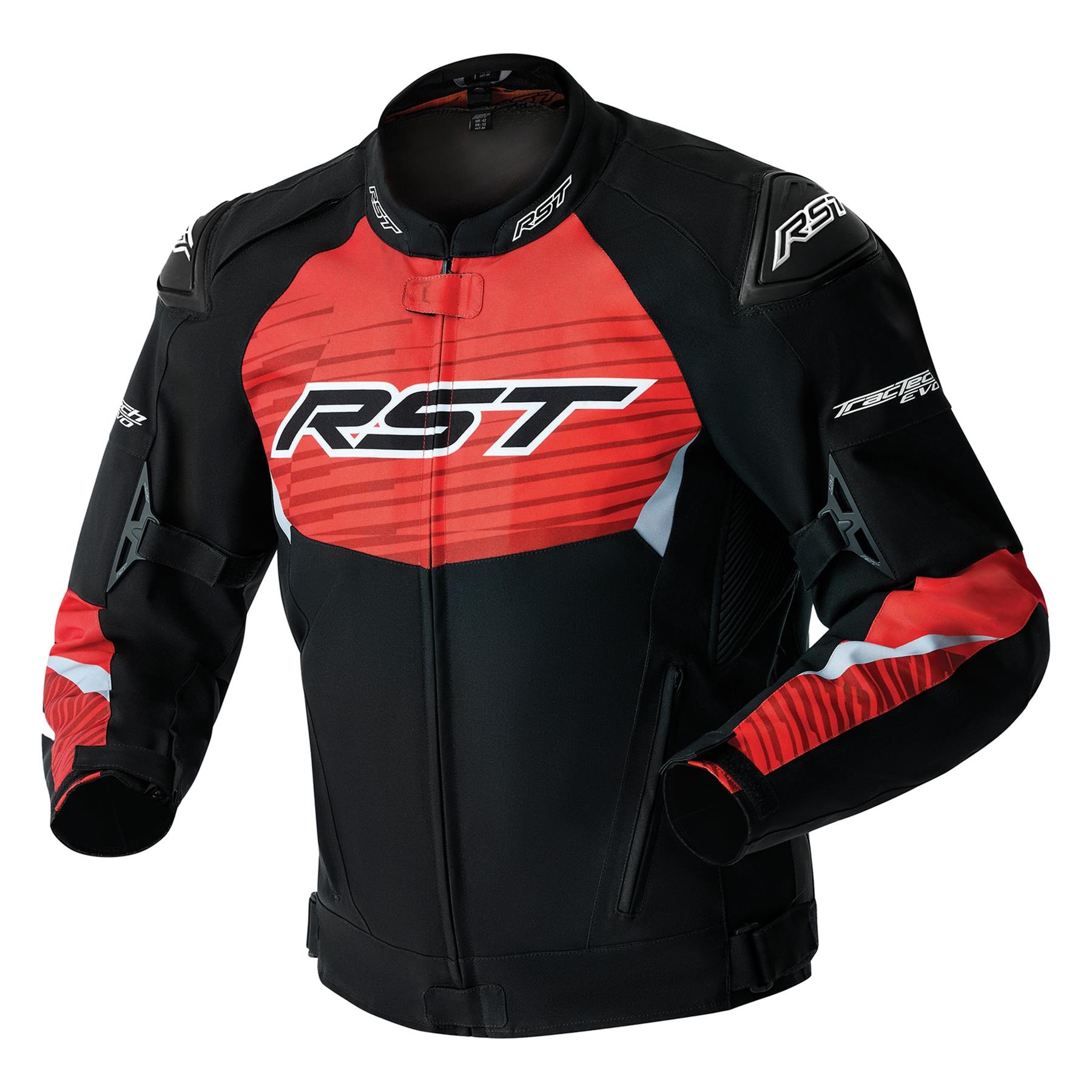 RST Tractech Evo D3O Black Flo Red