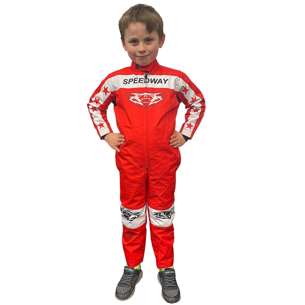 Wulfsport Cub Speedway Suit Off Road ATV Racing Kids Youth Karting Suit Red Blue - Picture 4 of 5