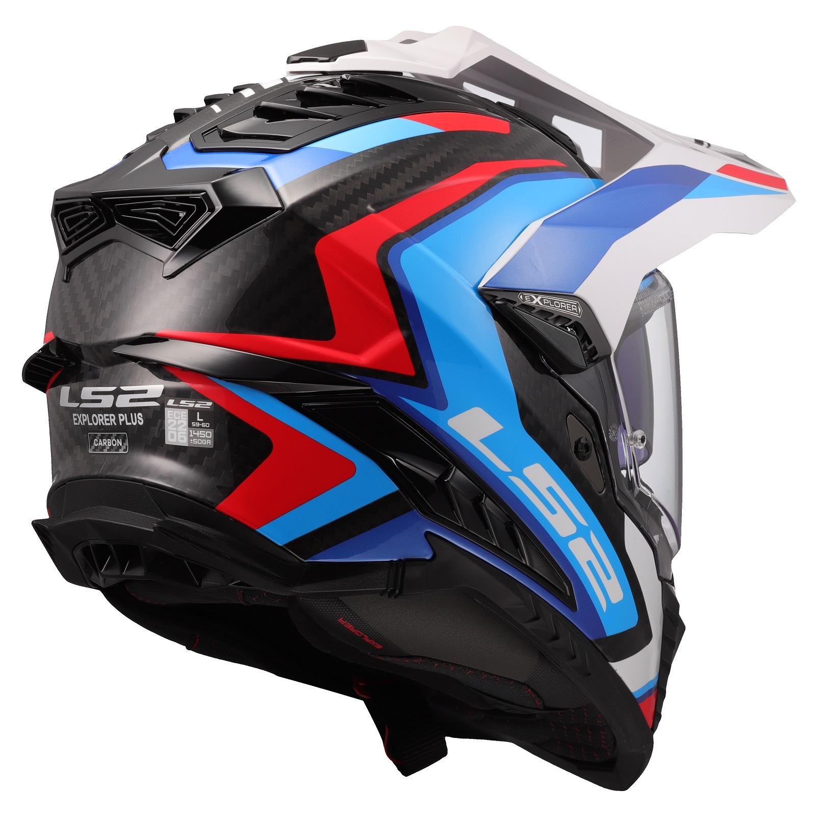 LS2 MX701 Carbon Explorer Frontier II Adventure Helmet Motocross MX Motorcross - Picture 23 of 26
