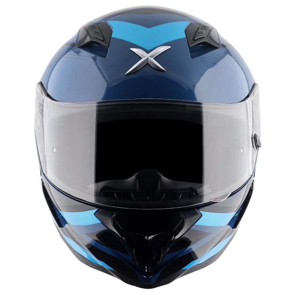Axor Hunter Cornet Full Face Motorcycle Helmet Scooter Motorbike Free Dark Visor - Picture 11 of 22