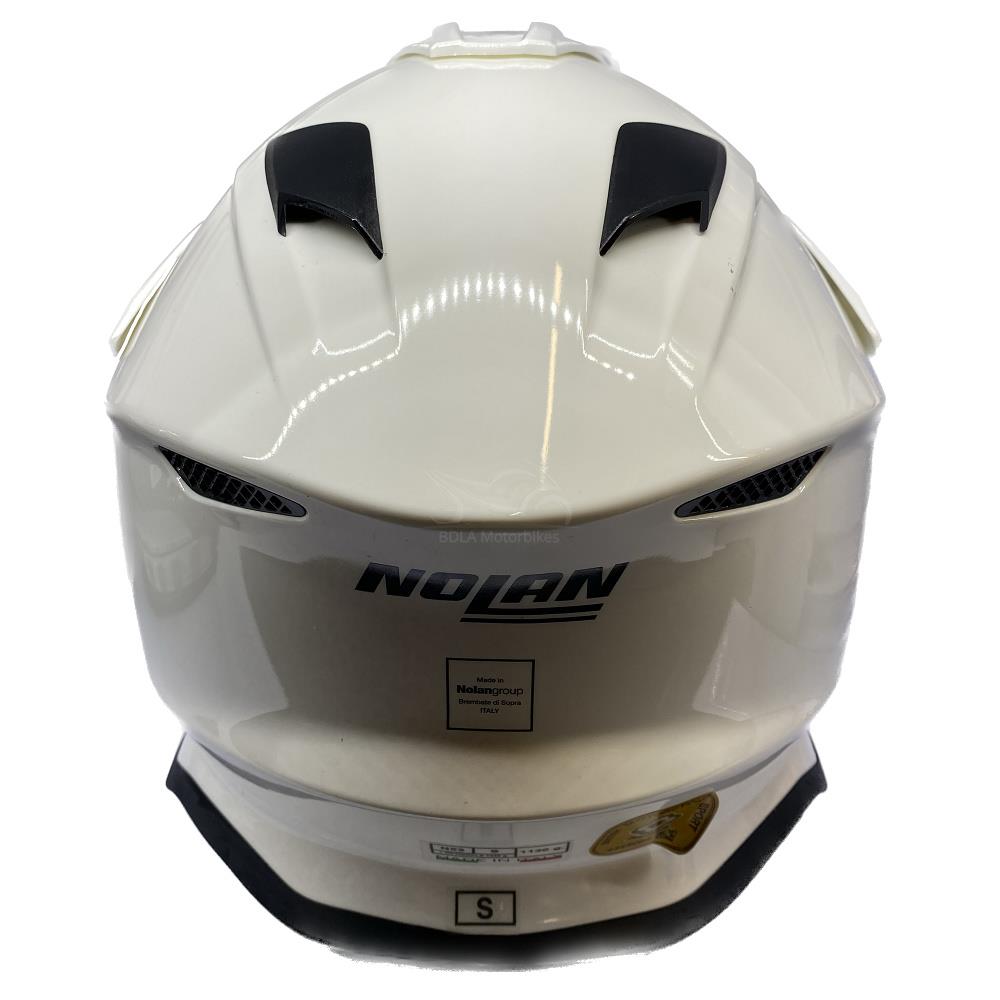 Nolan N53 Smart Motocross Helmet Off-Road Quad ATV Motorcycle Black White MX - Picture 17 of 18