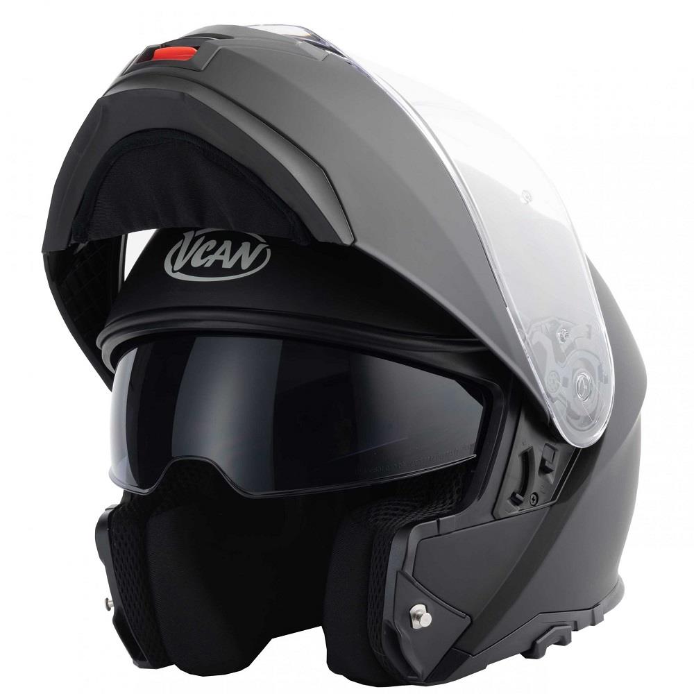 Vcan H272 Blinc Bluetooth Flip Front Flip Up Modular Motorcycle Scooter Helmet - Picture 7 of 18