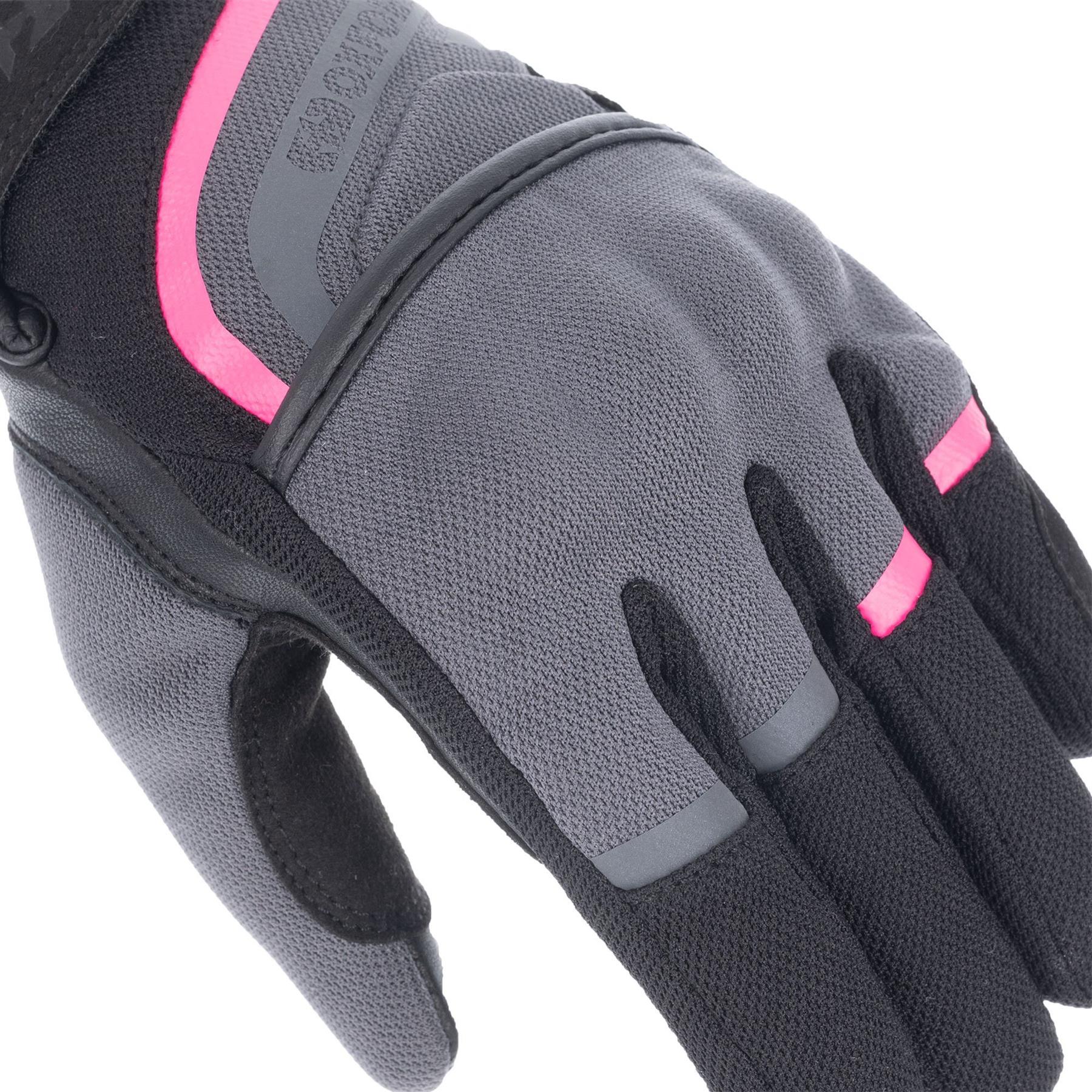 Oxford Dakar 1.0 Ladies Short Vented Black Summer Motorbike Motorcycle Gloves - Picture 13 of 26