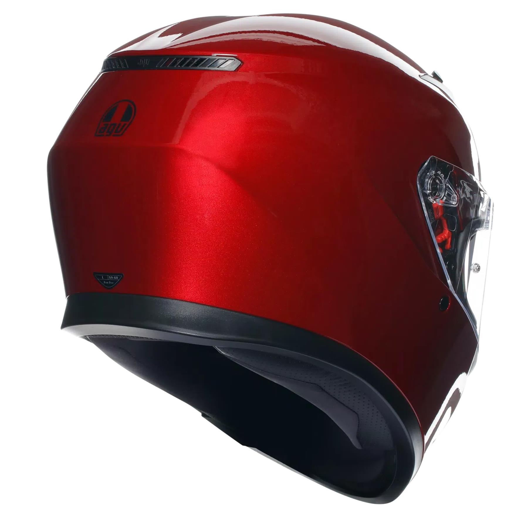AGV K3 Plain Motorcycle Helmet Road Legal ECE 22.06 ACU Approved - Picture 28 of 29