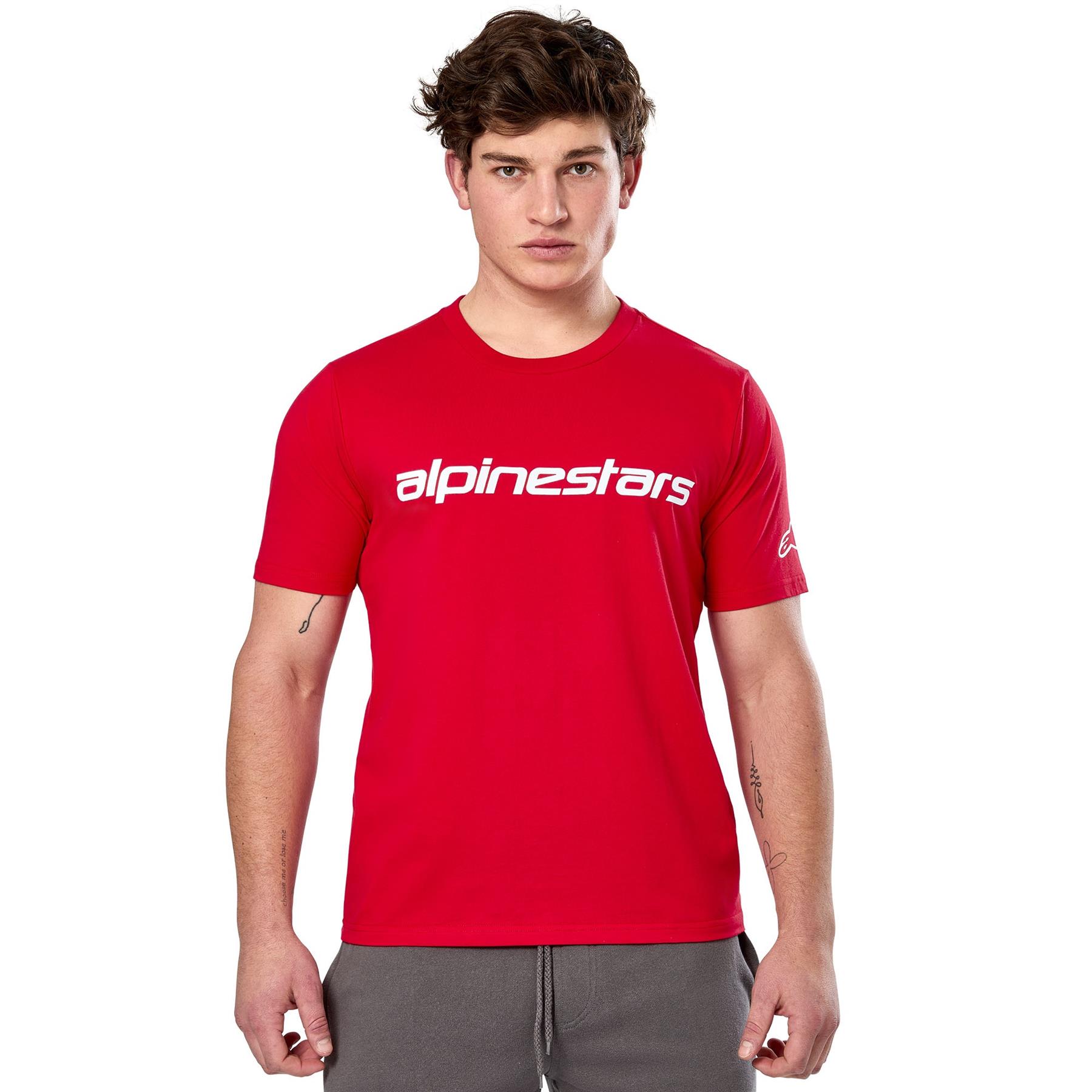 Alpinestars Linear Wordmark 2.0 CSF Motorcycle Tee Regular Fit T-Shirt - Picture 4 of 7