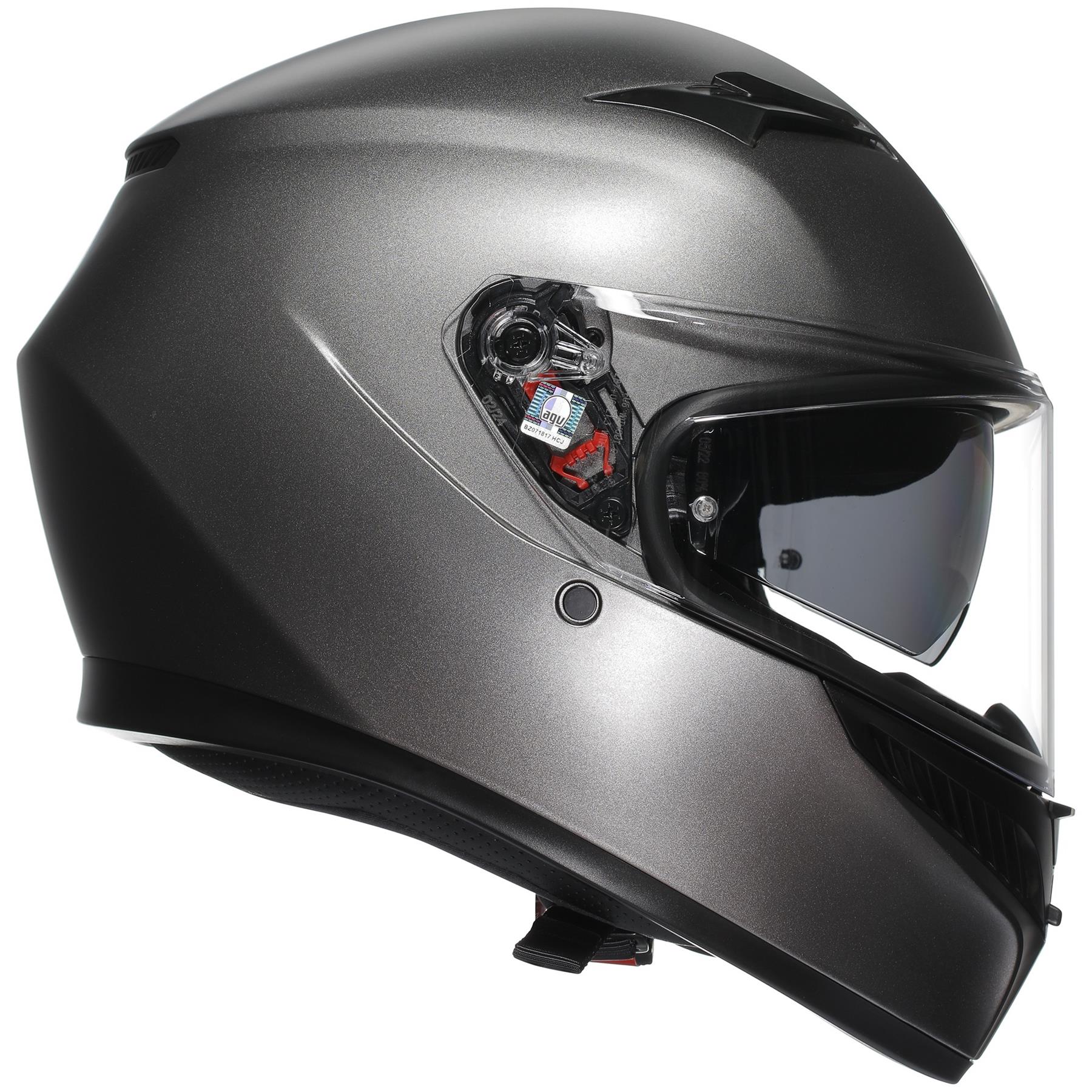 AGV K3 Plain Motorcycle Helmet Road Legal ECE 22.06 ACU Approved - Picture 18 of 29