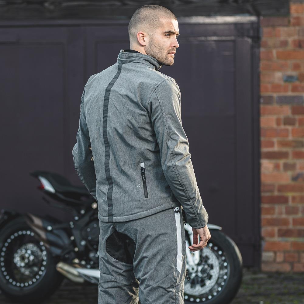 Spada Commute CE Waterproof Motorcycle Trousers Motorbike Pants Black Blue Grey - Picture 30 of 32