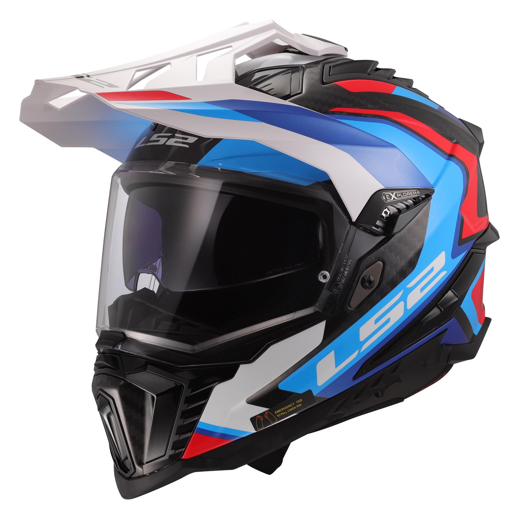 LS2 MX701 Carbon Explorer Frontier II Adventure Helmet Motocross MX Motorcross - Picture 19 of 26