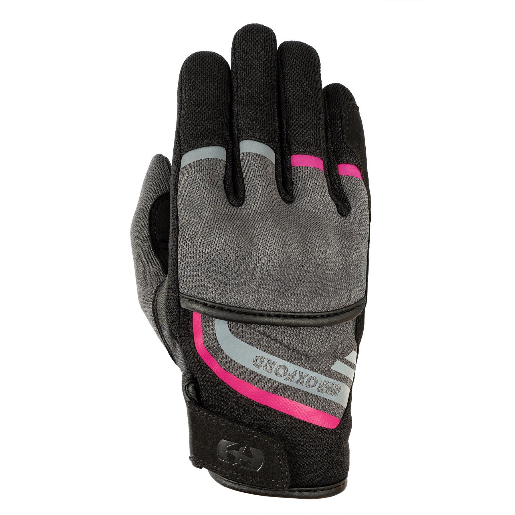 Oxford Dakar 1.0 Ladies Short Vented Black Summer Motorbike Motorcycle Gloves - Picture 11 of 26