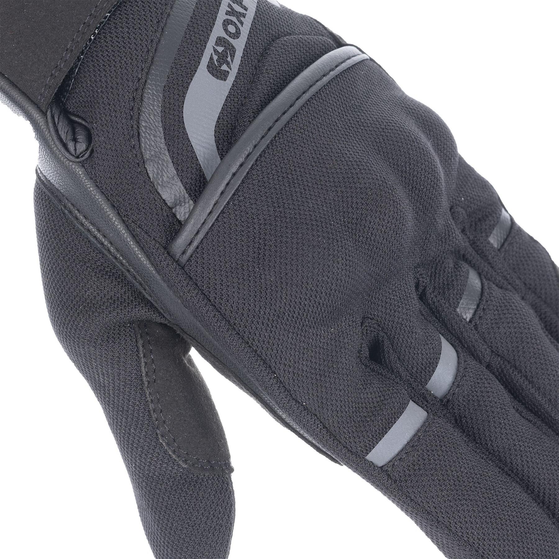 Oxford Dakar 1.0 Ladies Short Vented Black Summer Motorbike Motorcycle Gloves - Picture 5 of 26