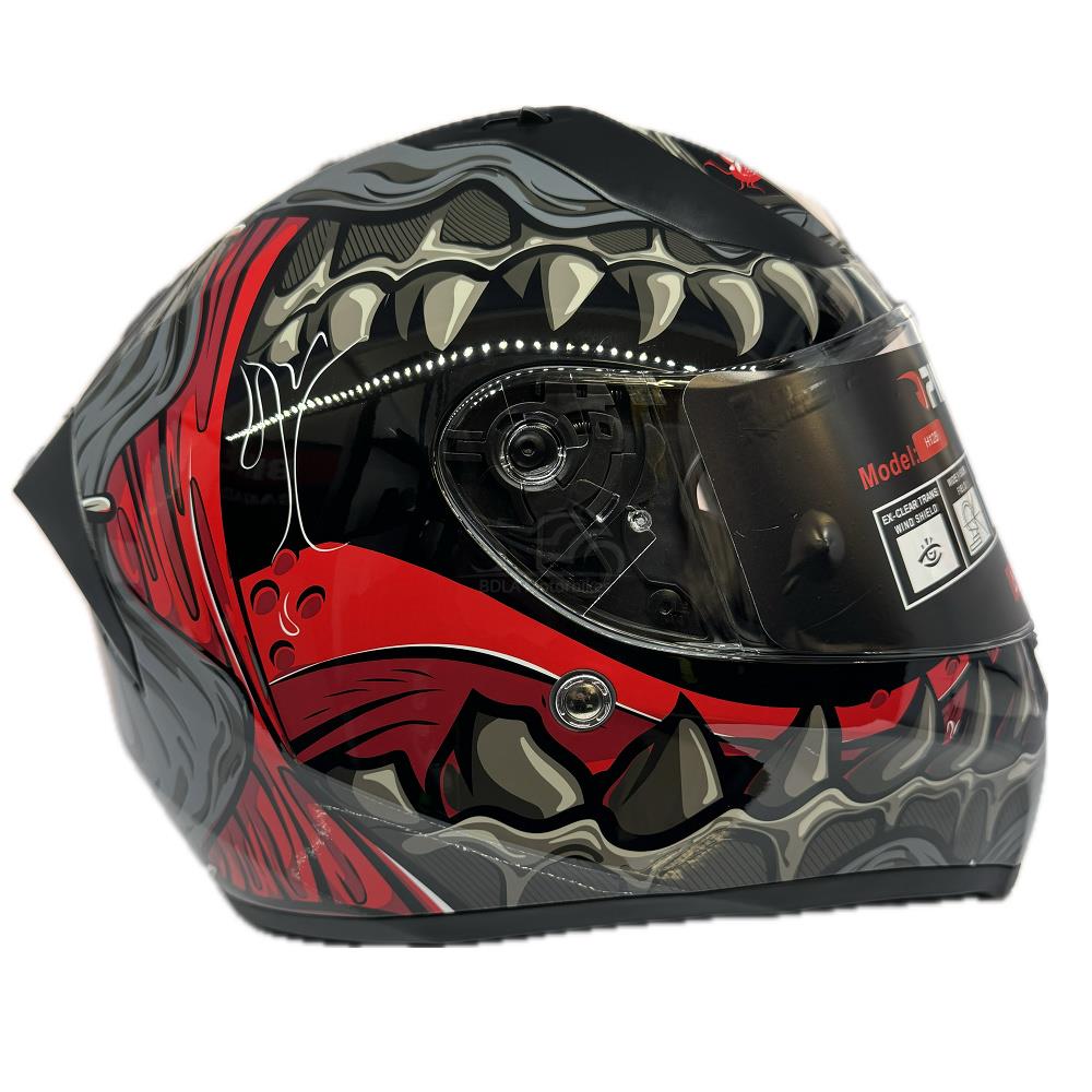Vcan H128 Titan Cara Completa Motocicleta Casco de Choque Calavera Bicicleta Ciclomotor ACU Dorado - Imagen 12 de 27