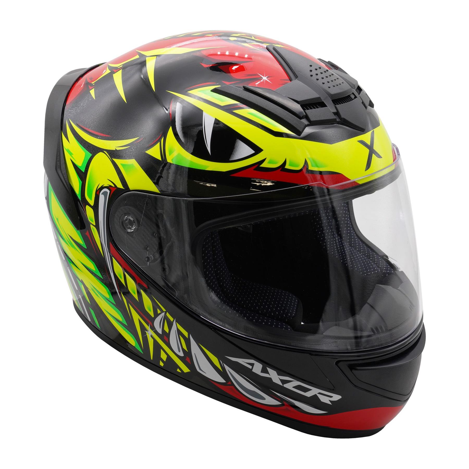 Axor Rage Python Full Face Motorcycle Helmet Scooter Moped Bike Crash Lid - Picture 20 of 26