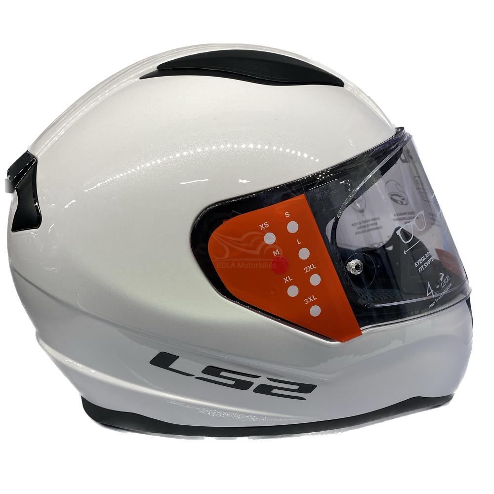 LS2 FF353 Rapid II Plain Motorcycle Helmet Full Face Moped Black White Grey - Picture 39 of 45