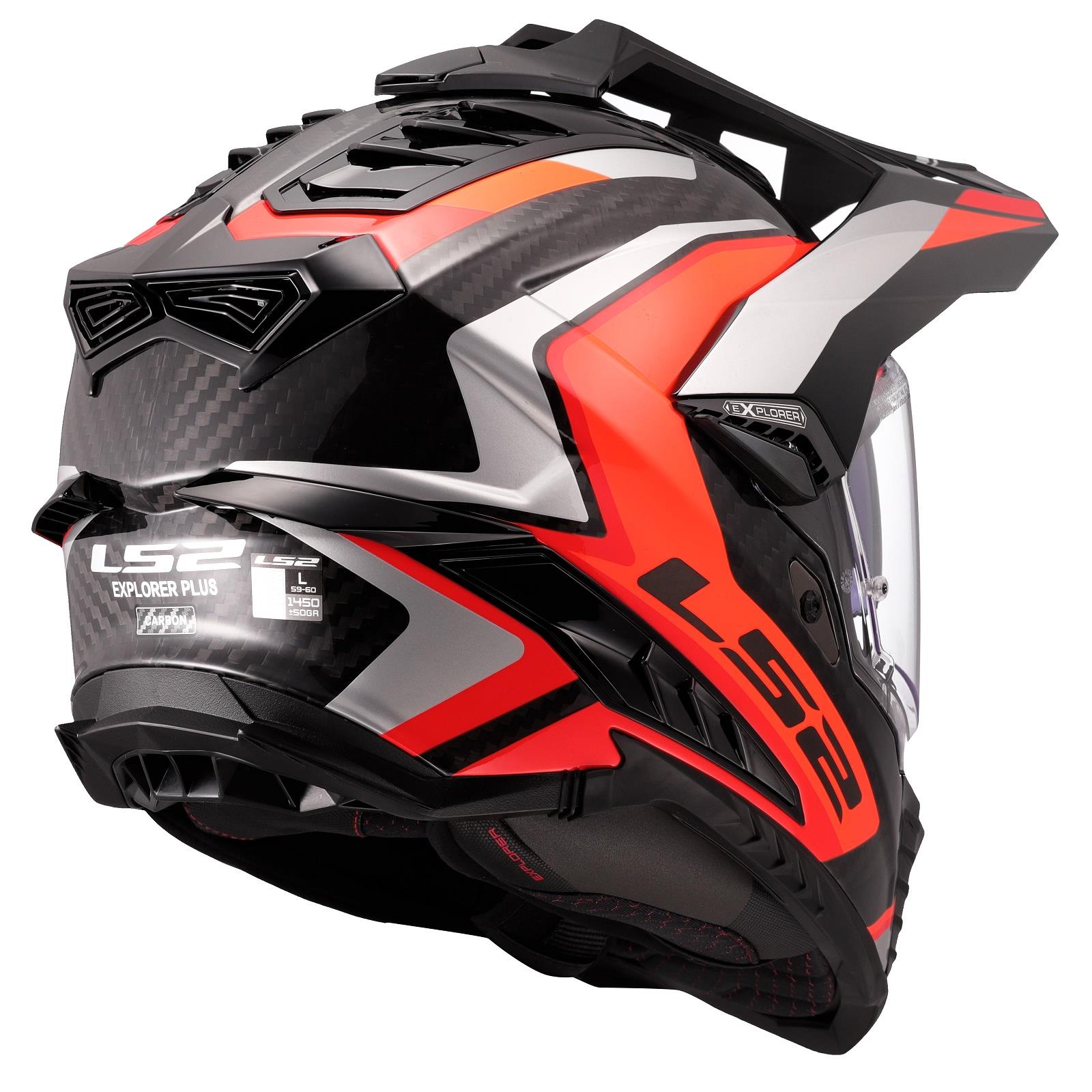LS2 MX701 Carbon Explorer Frontier II Adventure Helmet Motocross MX Motorcross - Picture 7 of 26