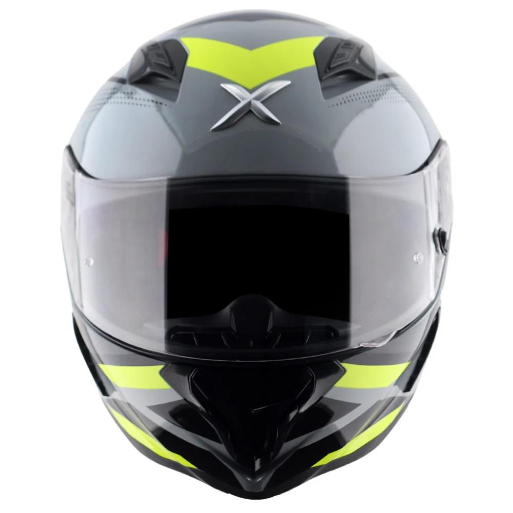 Axor Hunter Cornet Full Face Motorcycle Helmet Scooter Motorbike Free Dark Visor - Picture 21 of 22
