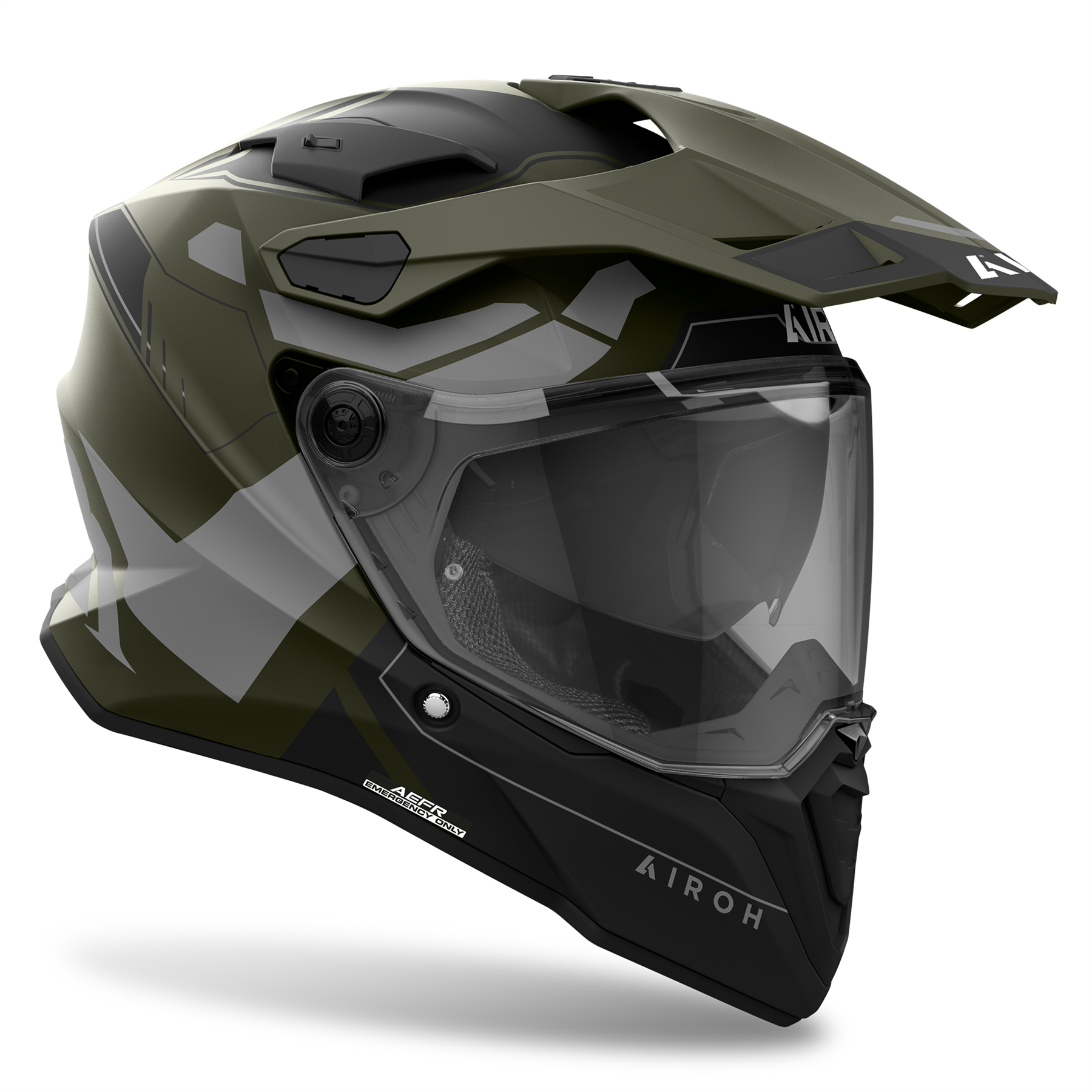 Airoh Commander 2 Carbon Reveal Adventure Enduro Off Road Dual Sport Helmet - Picture 10 of 20