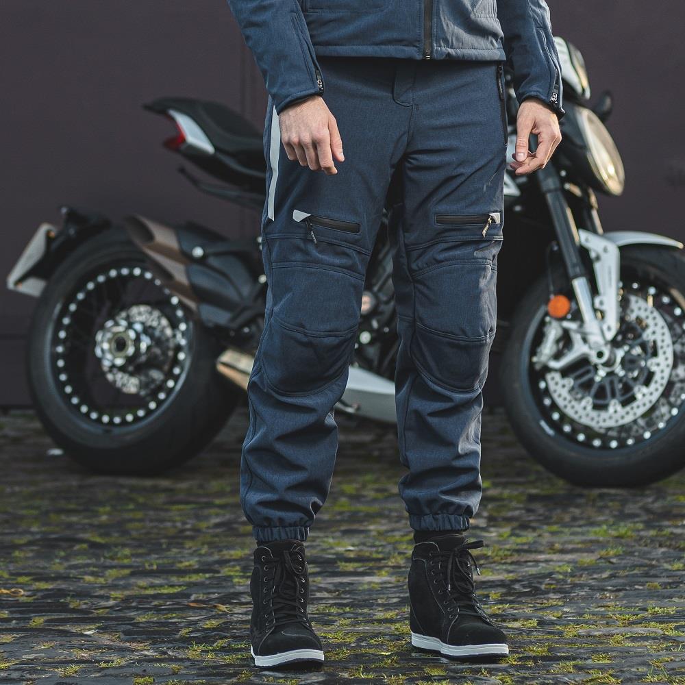 Spada Commute CE Waterproof Motorcycle Trousers Motorbike Pants Black Blue Grey - Picture 17 of 32