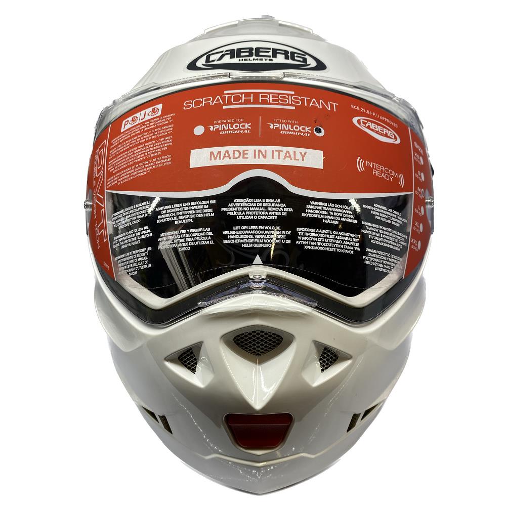 Casco de motocicleta plegable inteligente Caberg Duke X scooter modular liso negro brillante - Imagen 51 de 54