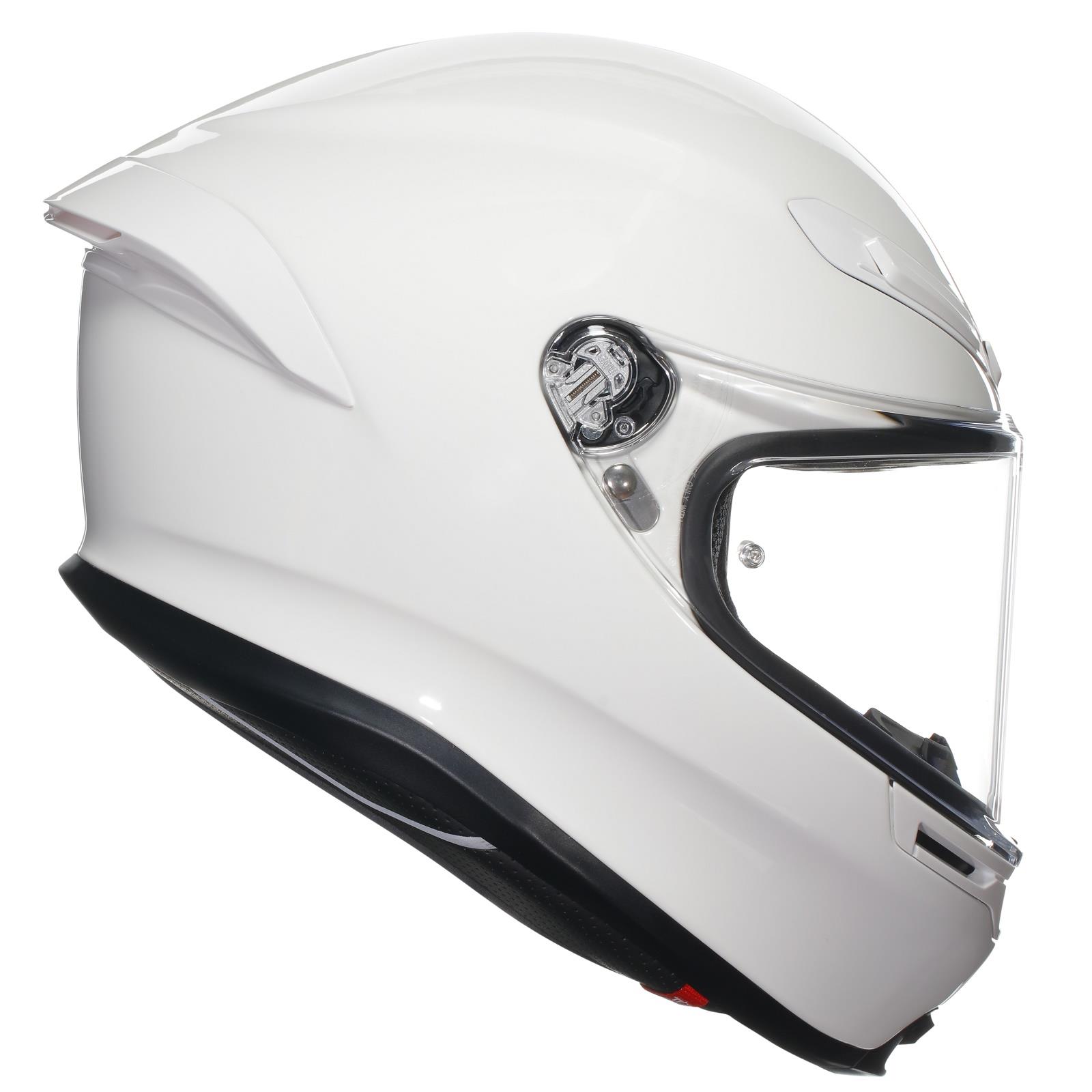 AGV K6-S Plain Motorcycle Helmet Road Legel ECE 22.06 Track Race Lid Black Grey - Picture 22 of 30