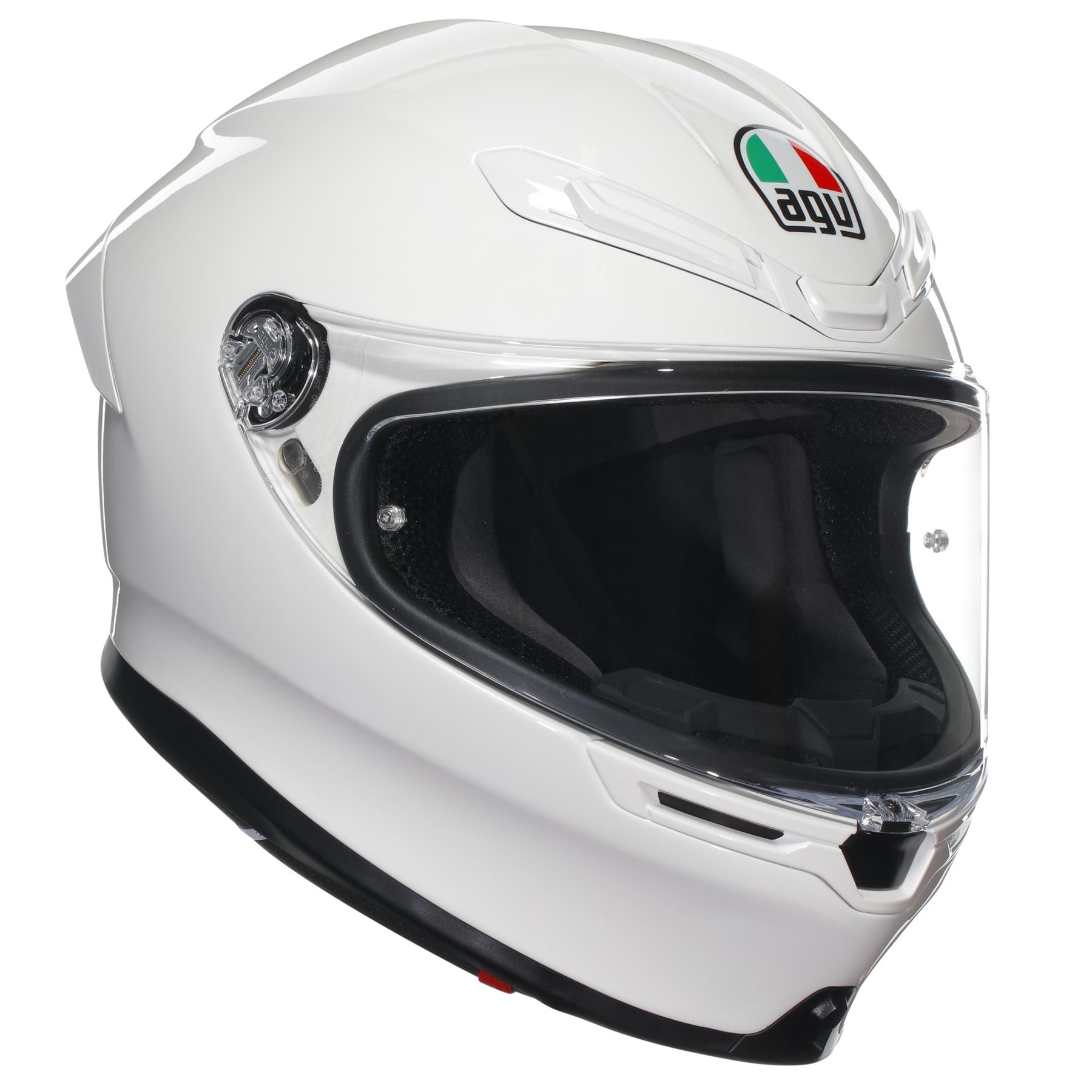 AGV K6-S Plain Motorcycle Helmet Road Legel ECE 22.06 Track Race Lid Black Grey - Picture 17 of 30