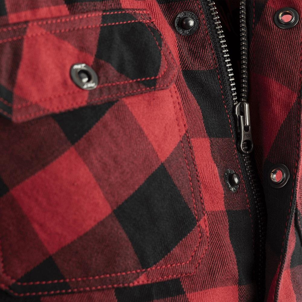 RST Lumberjack Mens Reinforced Aramid Motorcycle Shirt Cruiser Plaid Chequered - Picture 9 of 12
