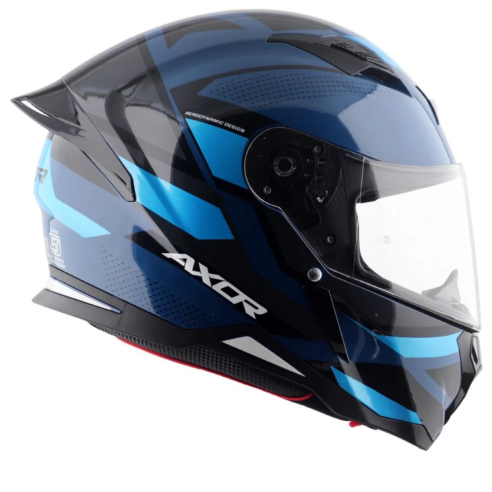 Axor Hunter Cornet Full Face Motorcycle Helmet Scooter Motorbike Free Dark Visor - Picture 9 of 22