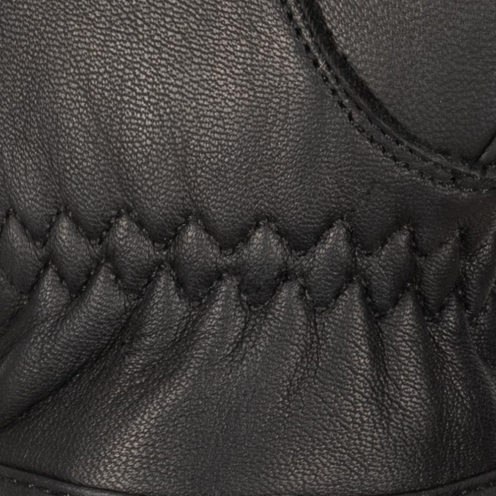 Oxford Henlow Air Short Leather Motorcycle Gloves Classic Summer Black Brown - Picture 6 of 13