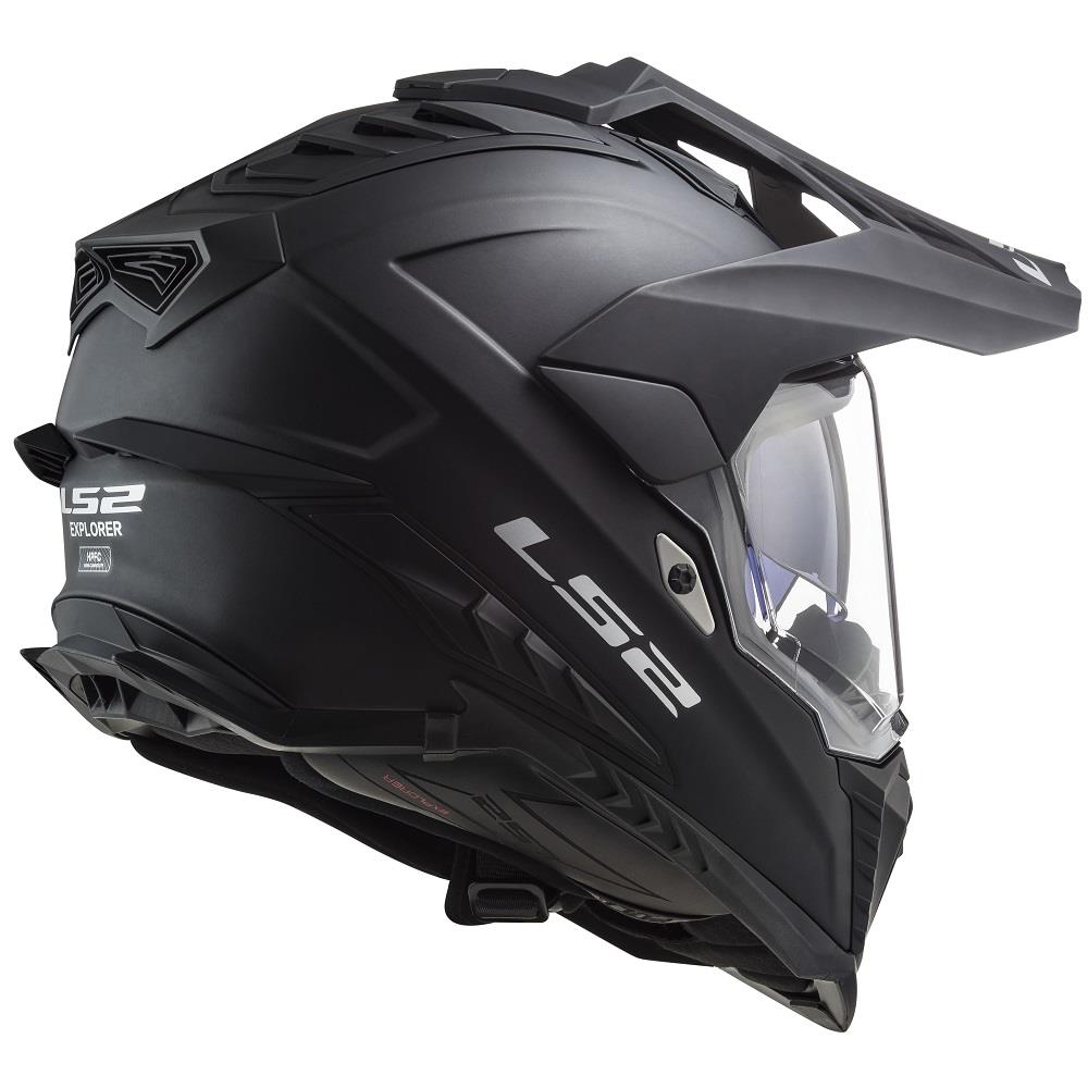 LS2 MX701 Explorer Plain Dual Sport Motorcycle Helmet Fibreglass Off Road MX - Picture 15 of 24