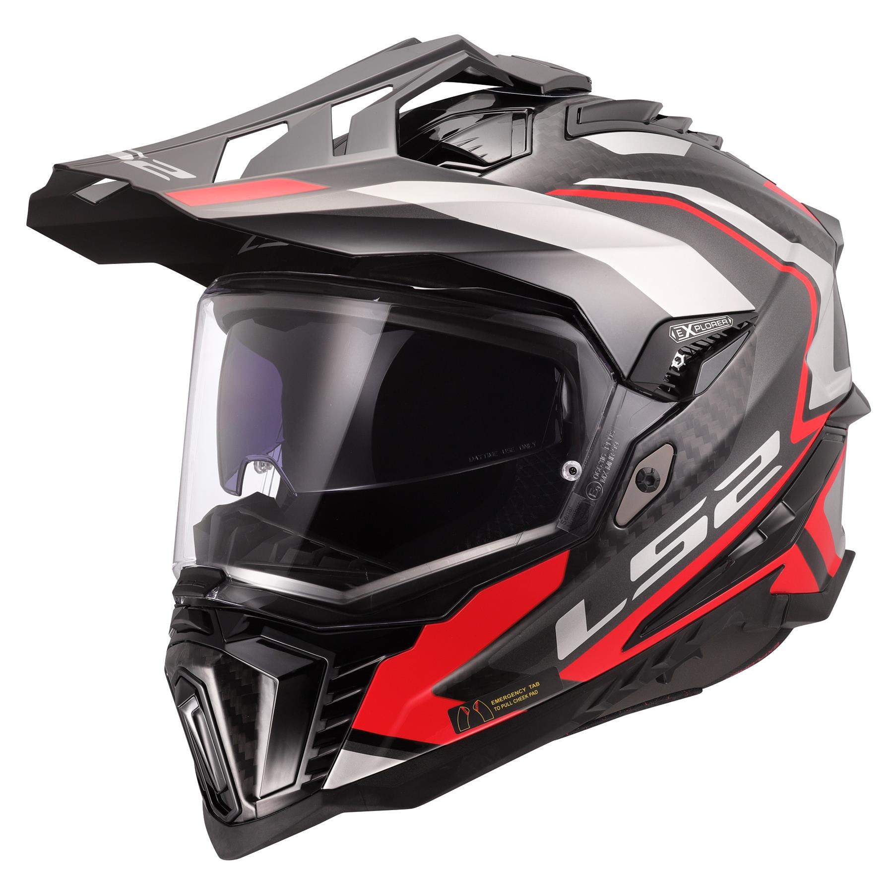 LS2 MX701 Carbon Explorer Frontier II Adventure Helmet Motocross MX Motorcross - Picture 11 of 26