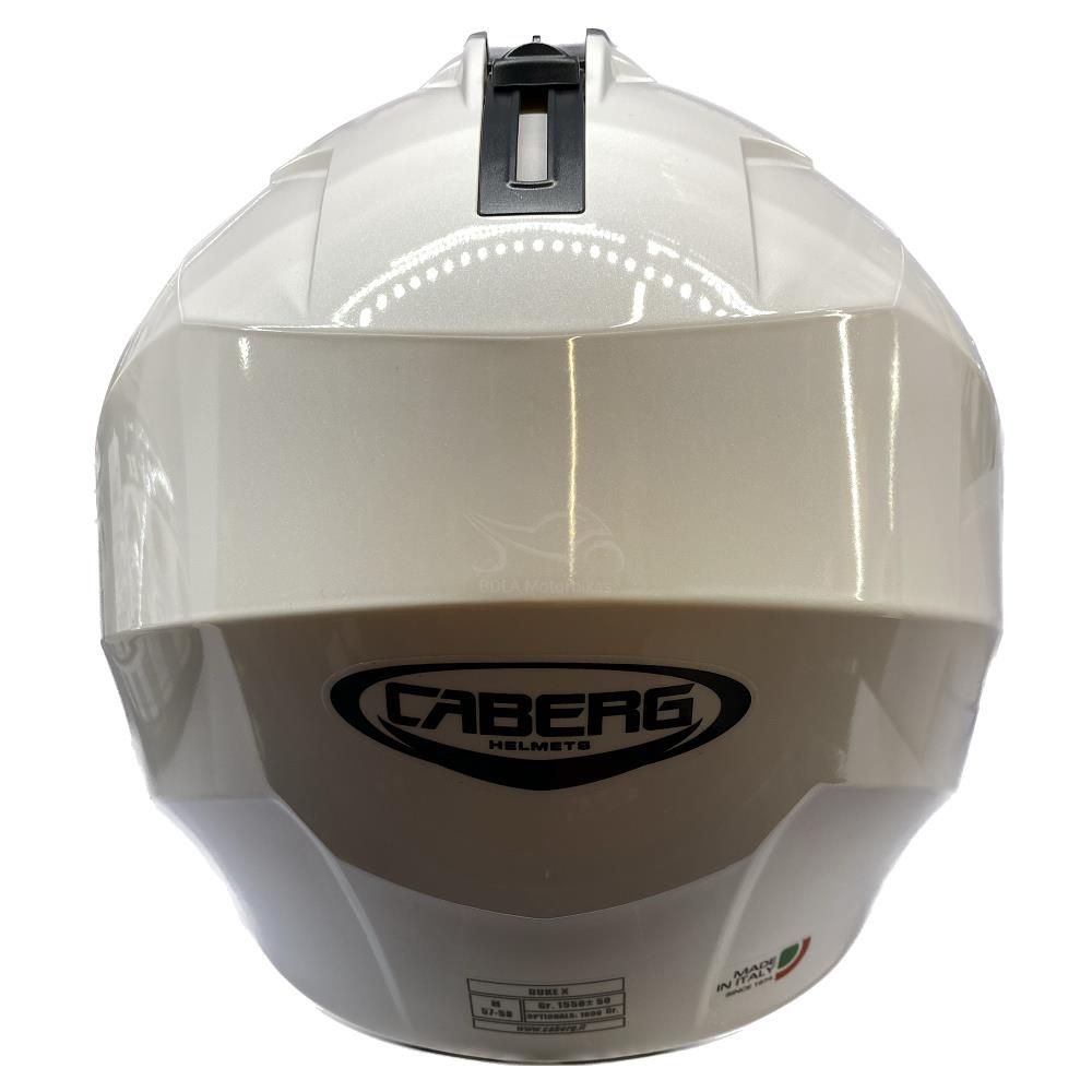 Casco de motocicleta plegable inteligente Caberg Duke X scooter modular liso negro brillante - Imagen 53 de 54