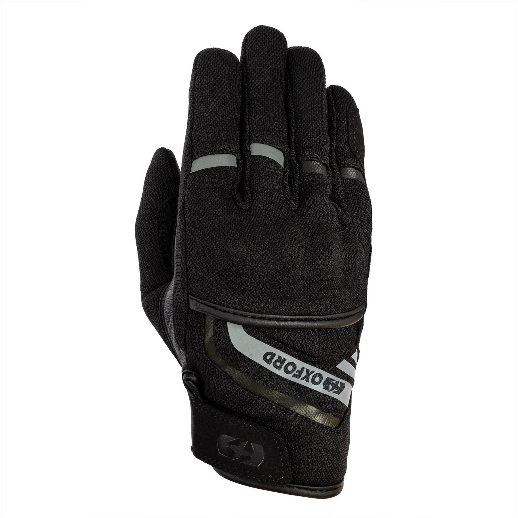 Oxford Dakar 1.0 Ladies Short Vented Black Summer Motorbike Motorcycle Gloves - Picture 3 of 26
