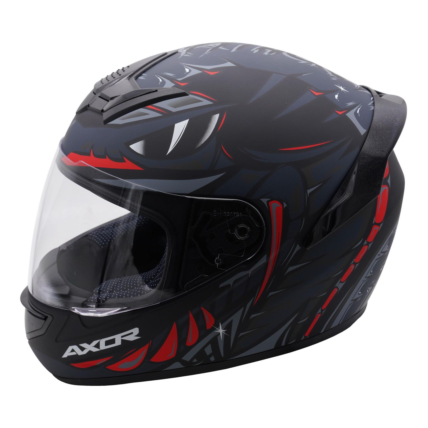 Axor Rage Python Full Face Motorcycle Helmet Scooter Moped Bike Crash Lid - Picture 7 of 26