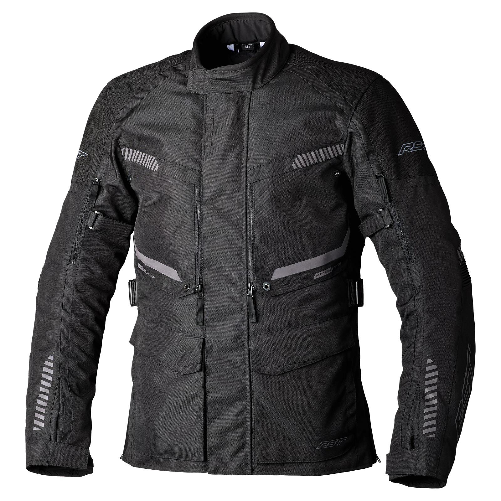 RST Maverick Evo Waterproof Motorcycle Jacket Adventure Touring Motorbike Black - Picture 3 of 12