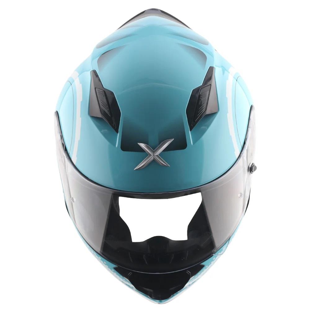 Axor Hunter Spear Full Face Motorcycle Helmet Scooter Motorbike Free Dark Visor - Picture 12 of 22