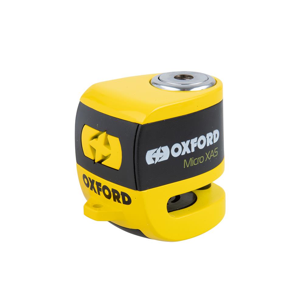 Oxford Motorcycle Scooter Yellow Security XA5 Alarmed Scoot 5.5mm Disc Lock