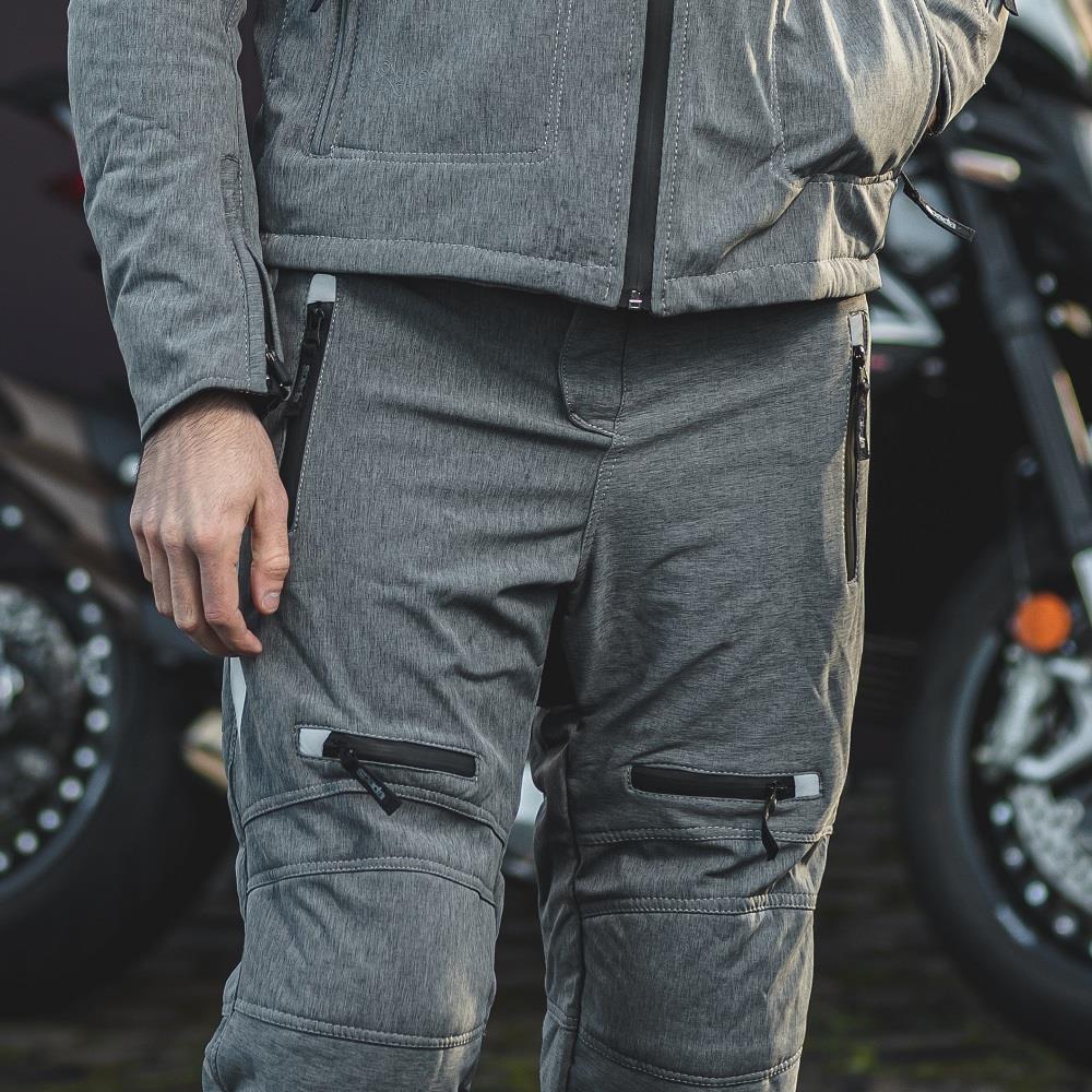 Spada Commute CE Waterproof Motorcycle Trousers Motorbike Pants Black Blue Grey - Picture 27 of 32