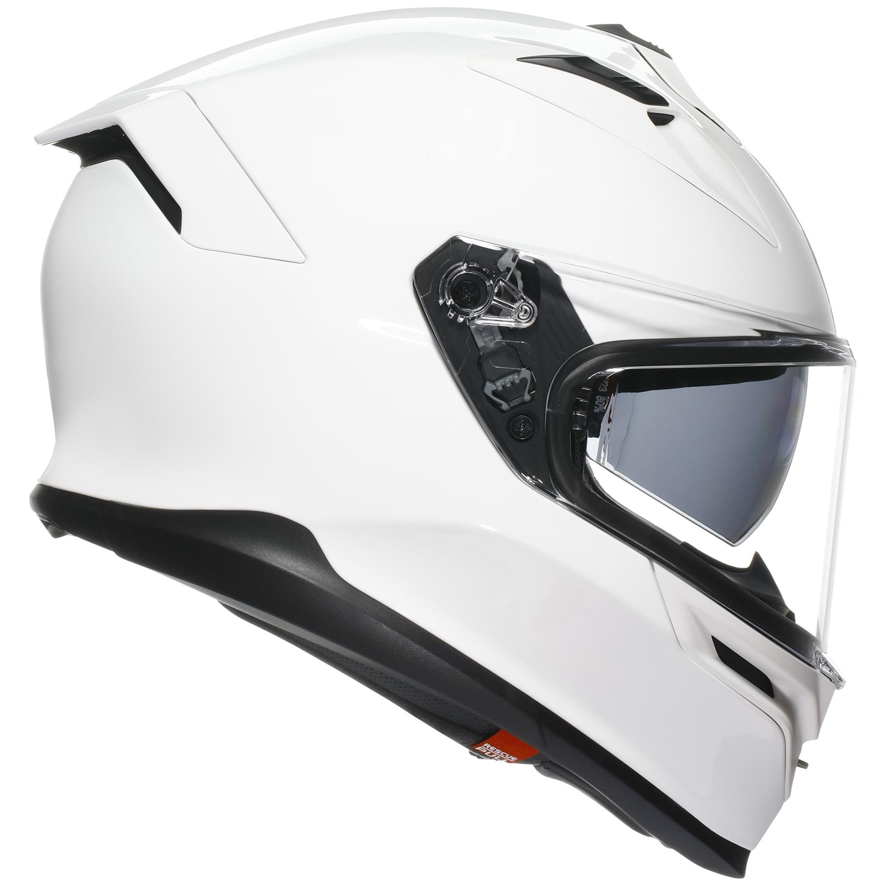 AGV K7 Plain Full Face Motorcycle Helmet Sports Touring Black White Grey - Picture 5 of 23