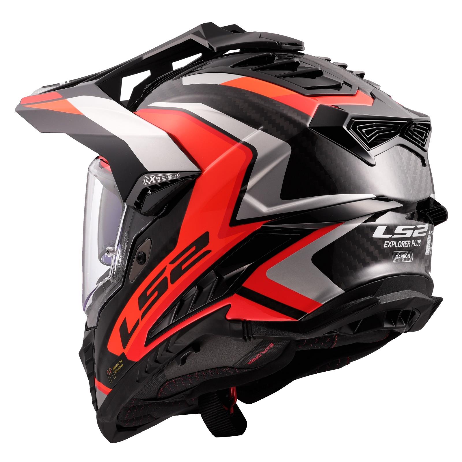 LS2 MX701 Carbon Explorer Frontier II Adventure Helmet Motocross MX Motorcross - Picture 5 of 26