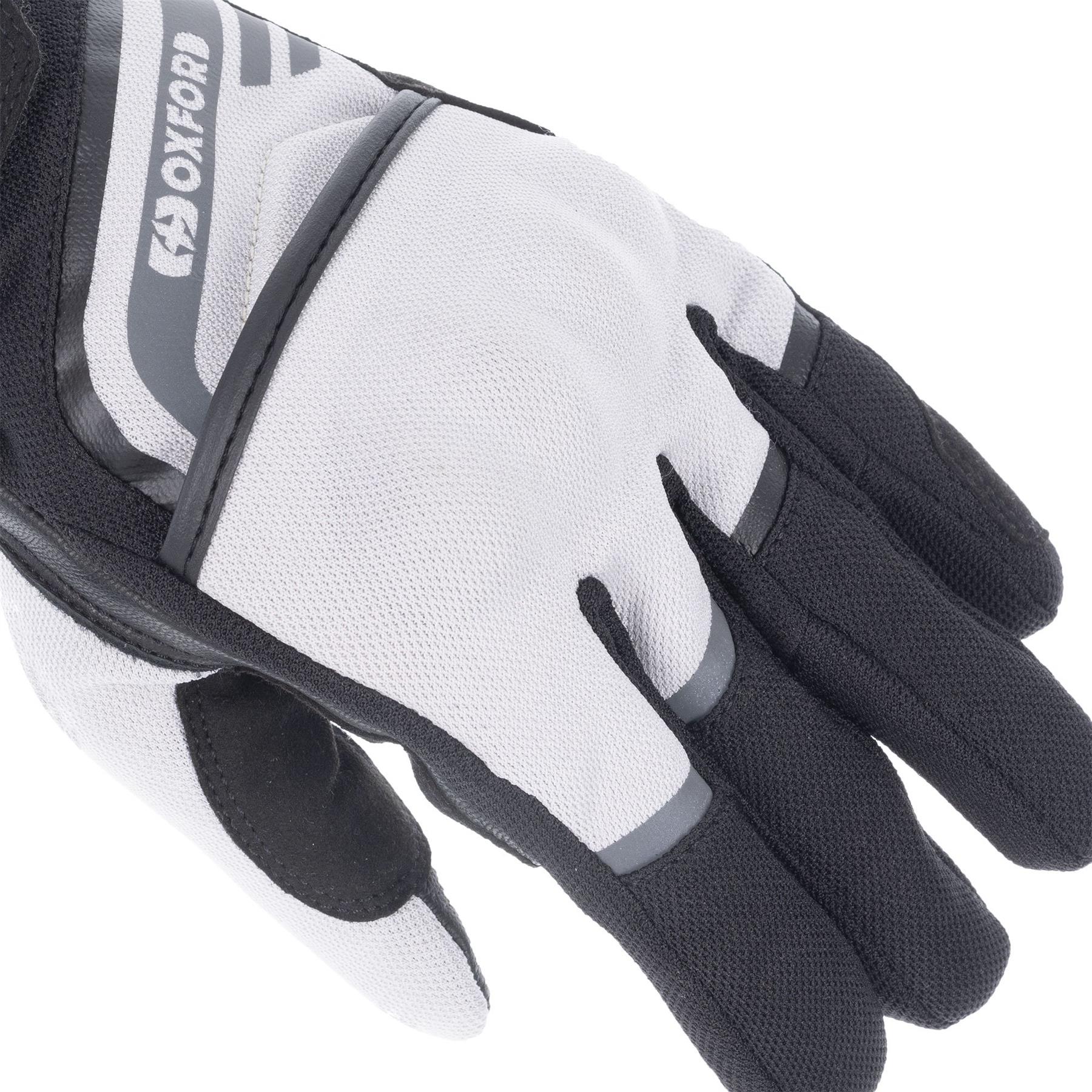 Oxford Dakar 1.0 Ladies Short Vented Black Summer Motorbike Motorcycle Gloves - Picture 21 of 26