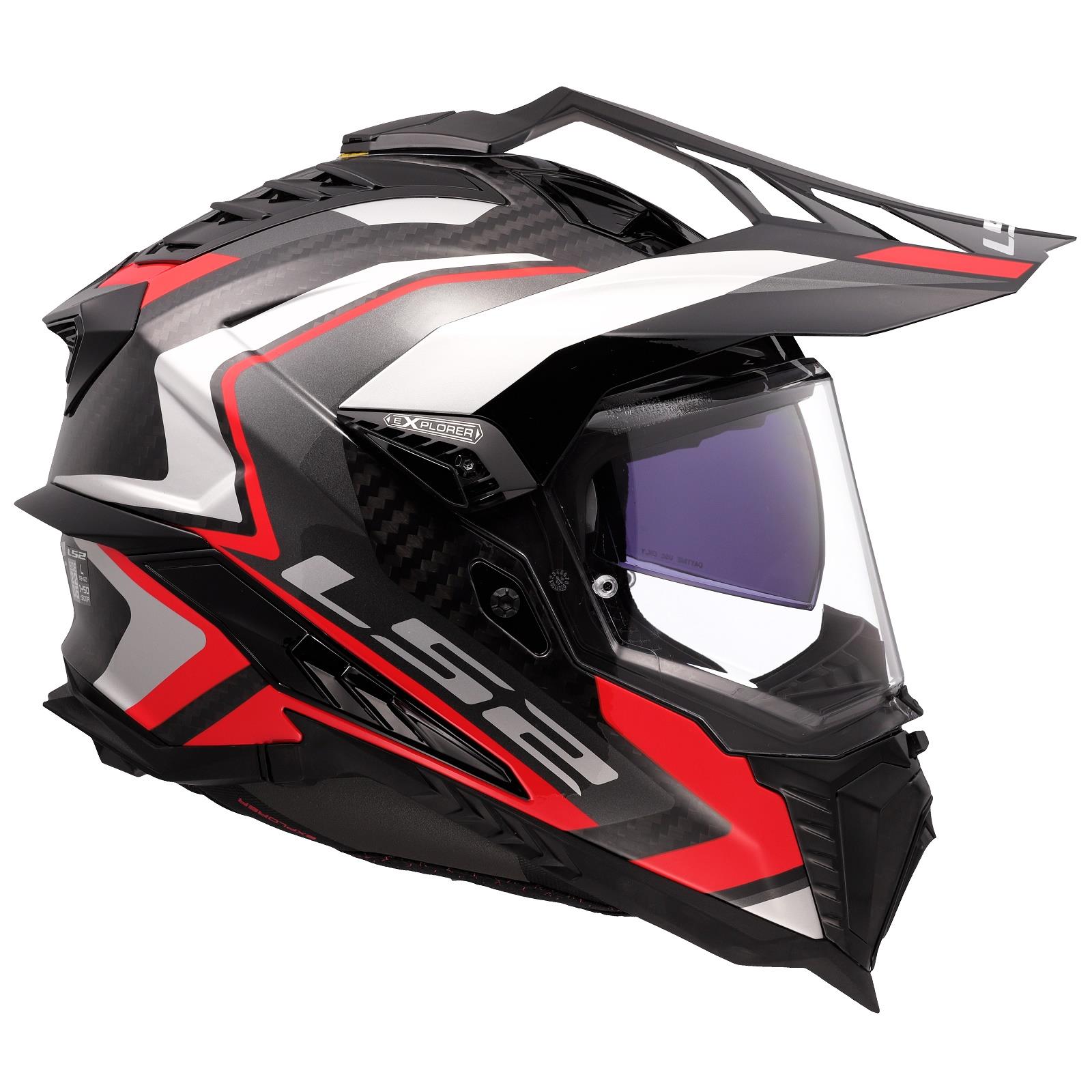 LS2 MX701 Carbon Explorer Frontier II Adventure Helmet Motocross MX Motorcross - Picture 16 of 26