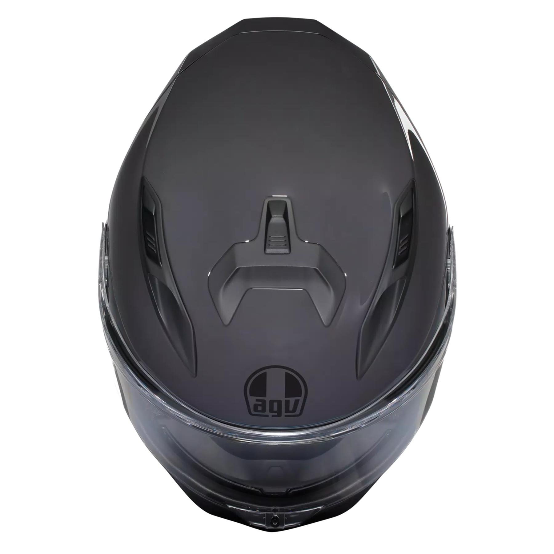 AGV K7 Plain Full Face Motorcycle Helmet Sports Touring Black White Grey - Picture 16 of 23