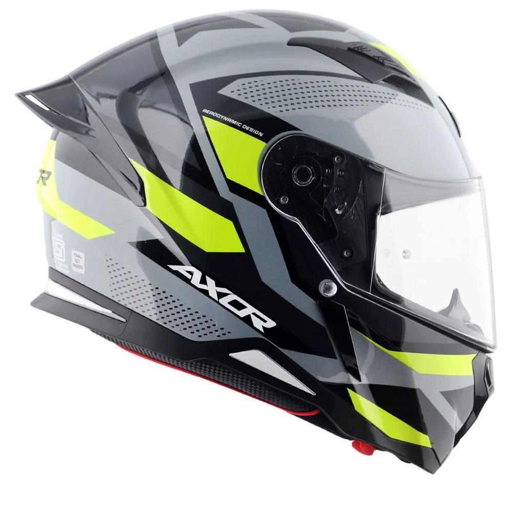 Axor Hunter Cornet Full Face Motorcycle Helmet Scooter Motorbike Free Dark Visor - Picture 19 of 22