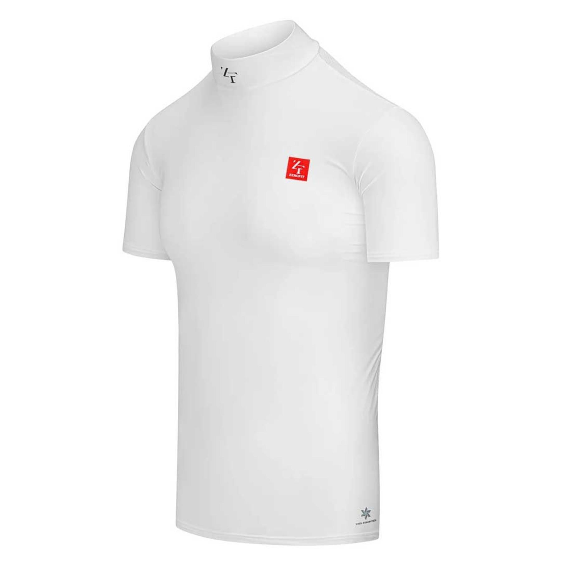 Zerofit Iceskin Short Sleeve Motorcycle Base Layer Top Summer Black White
